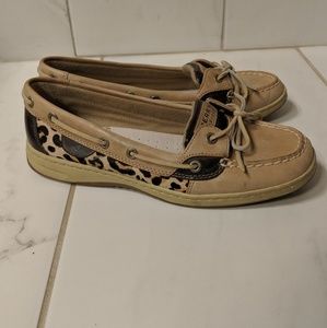 Sperry top-siders in cheetah print